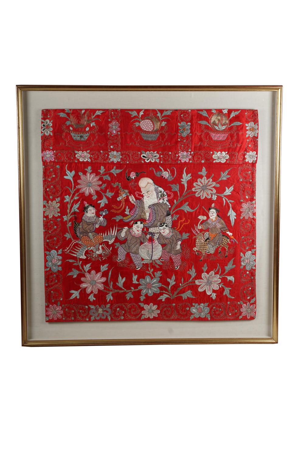 CHINESE SILK EMBROIDERY