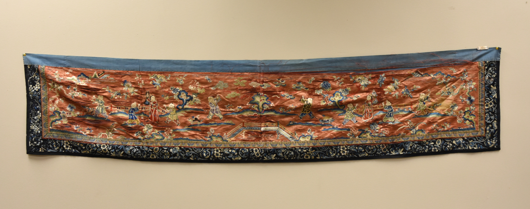 CHINESE SILK EMBROIDERY W/ BOYS
