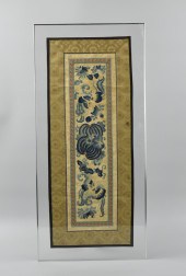 CHINESE SILK EMBROIDERY W/ BUT