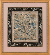 CHINESE SILK NEEDLEWORK PANEL