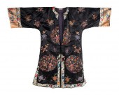 CHINESE SILK NEEDLEWORK ROBE M