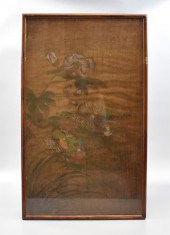 CHINESE SILK PAINTING OF MANDA