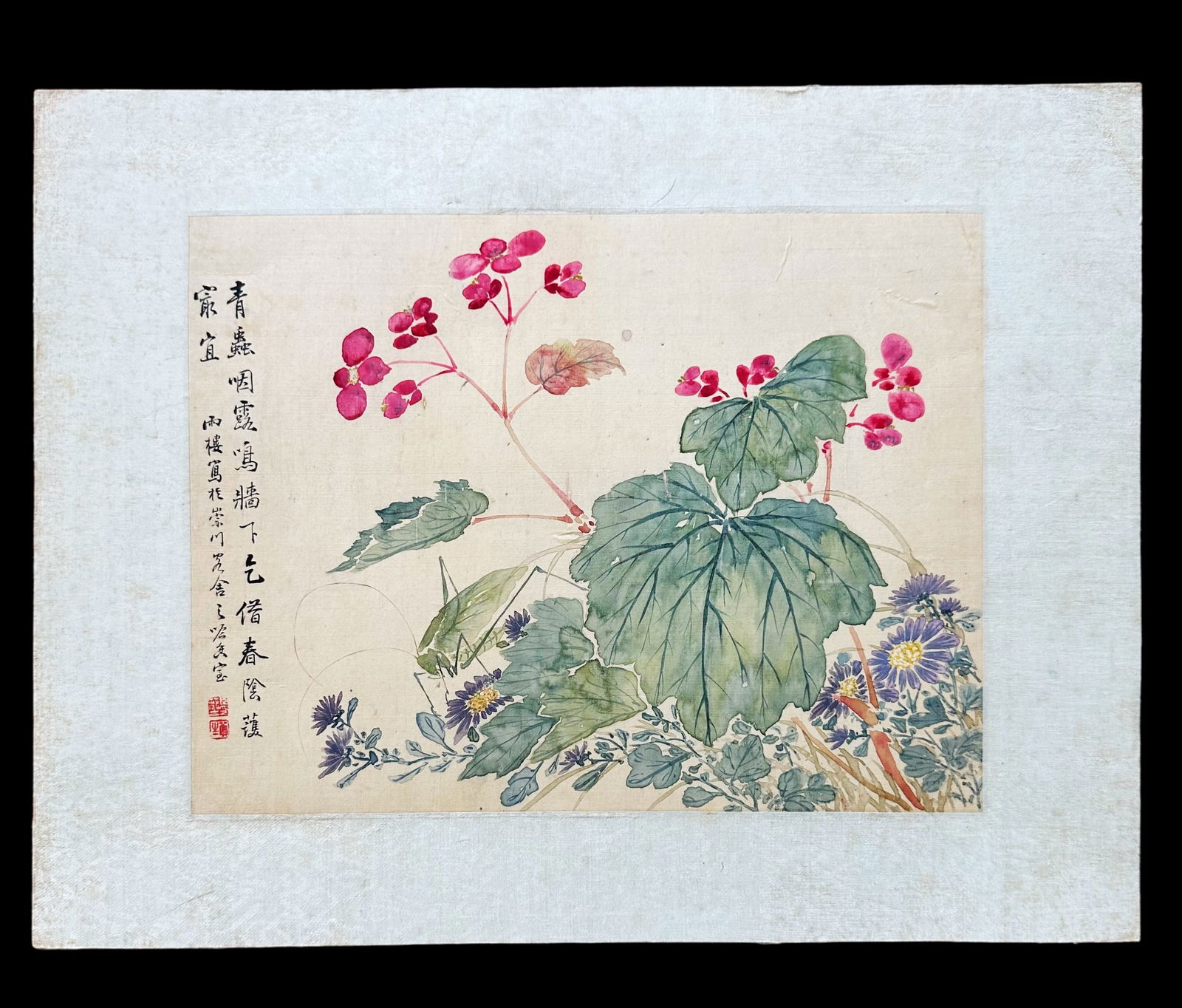 CHINESE SILK PAINTING ,(WANG