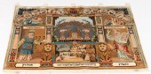 CHINESE SILK PICTORIAL "TEN CO