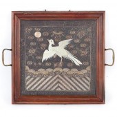CHINESE SILK RANK BADGE PANEL