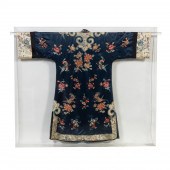 CHINESE SILK ROBE IN AN ACRYLI