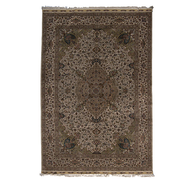 Chinese Silk Tabriz Rug Chinese