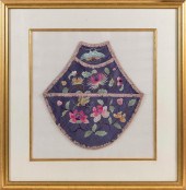 CHINESE SILK THREADWORK APRON