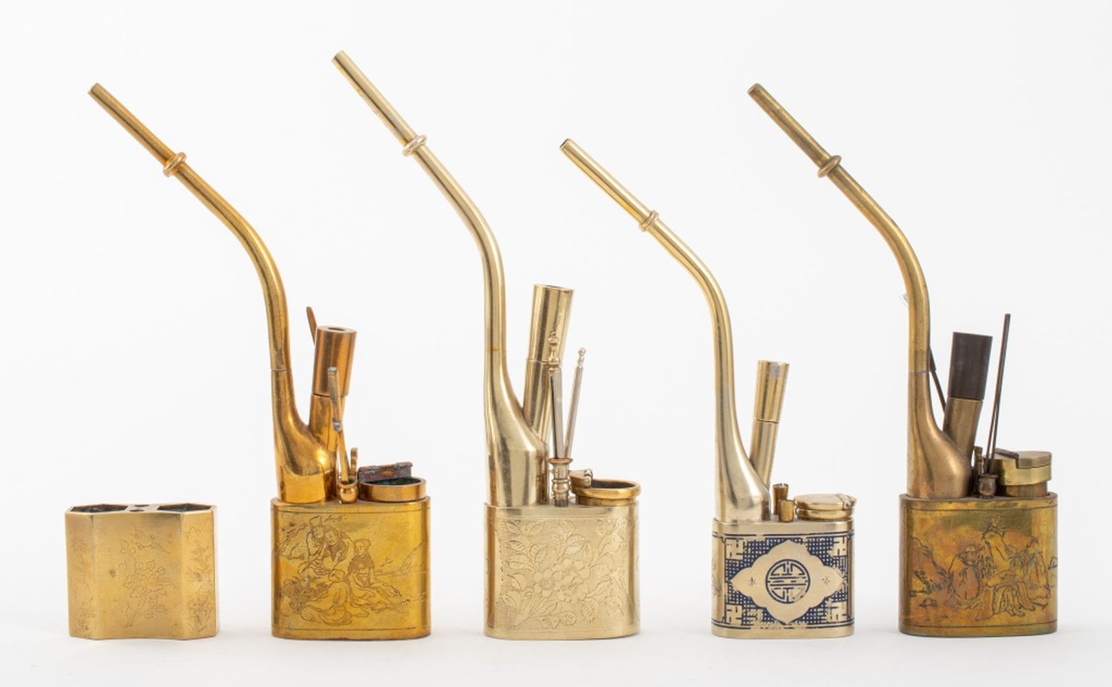 CHINESE SILVER- AND GOLD-TONE METAL