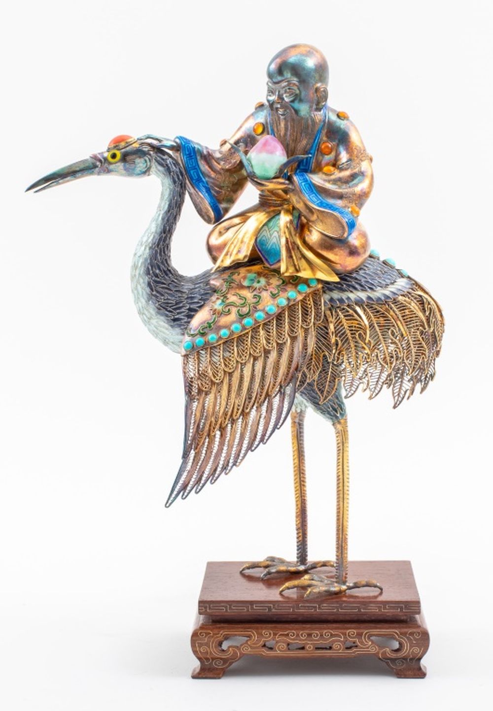 CHINESE SILVER FILIGREE ENAMEL