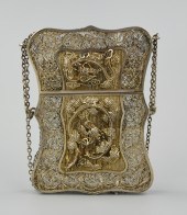 CHINESE SILVER "NAMECARD" BOX