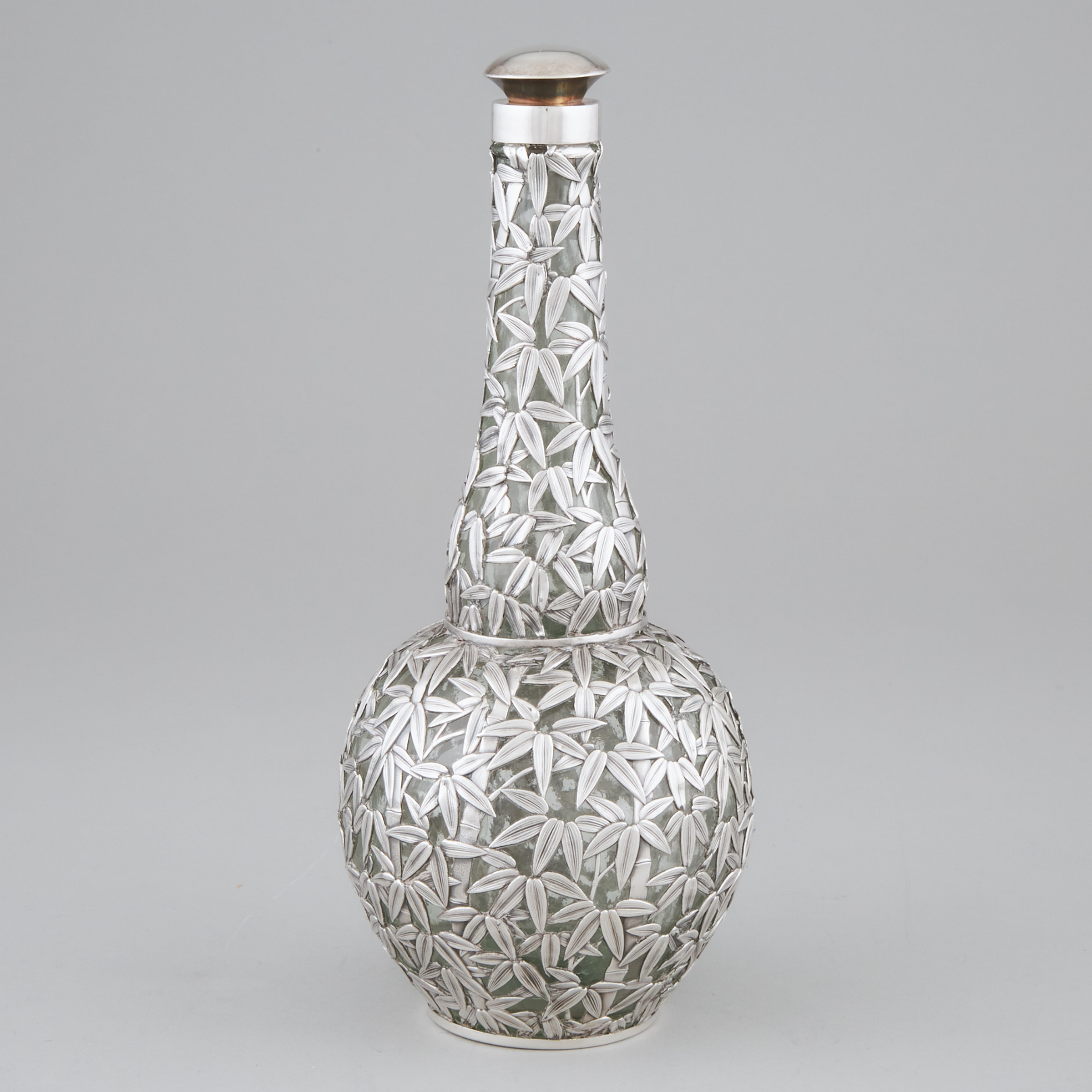 Chinese Silver Overlaid Glass