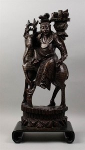 CHINESE SILVER WIRE INLAID SCU