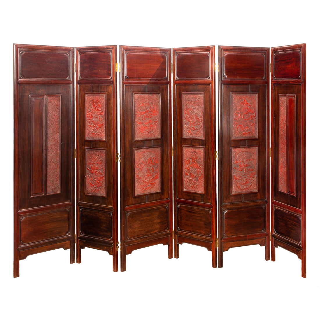 CHINESE SIX-FOLD HARDWOOD FLOOR