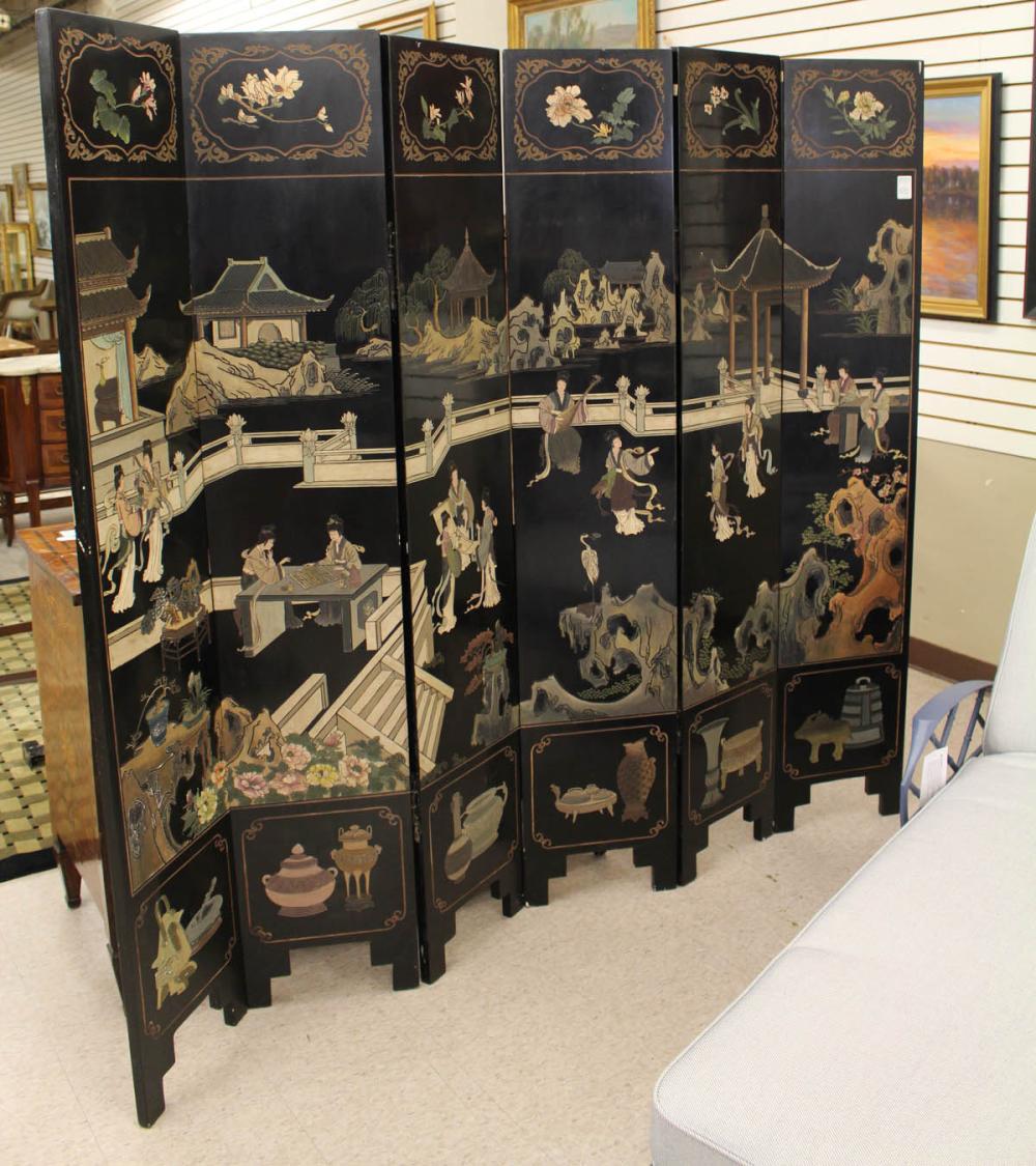 CHINESE SIX-PANEL COROMANDEL