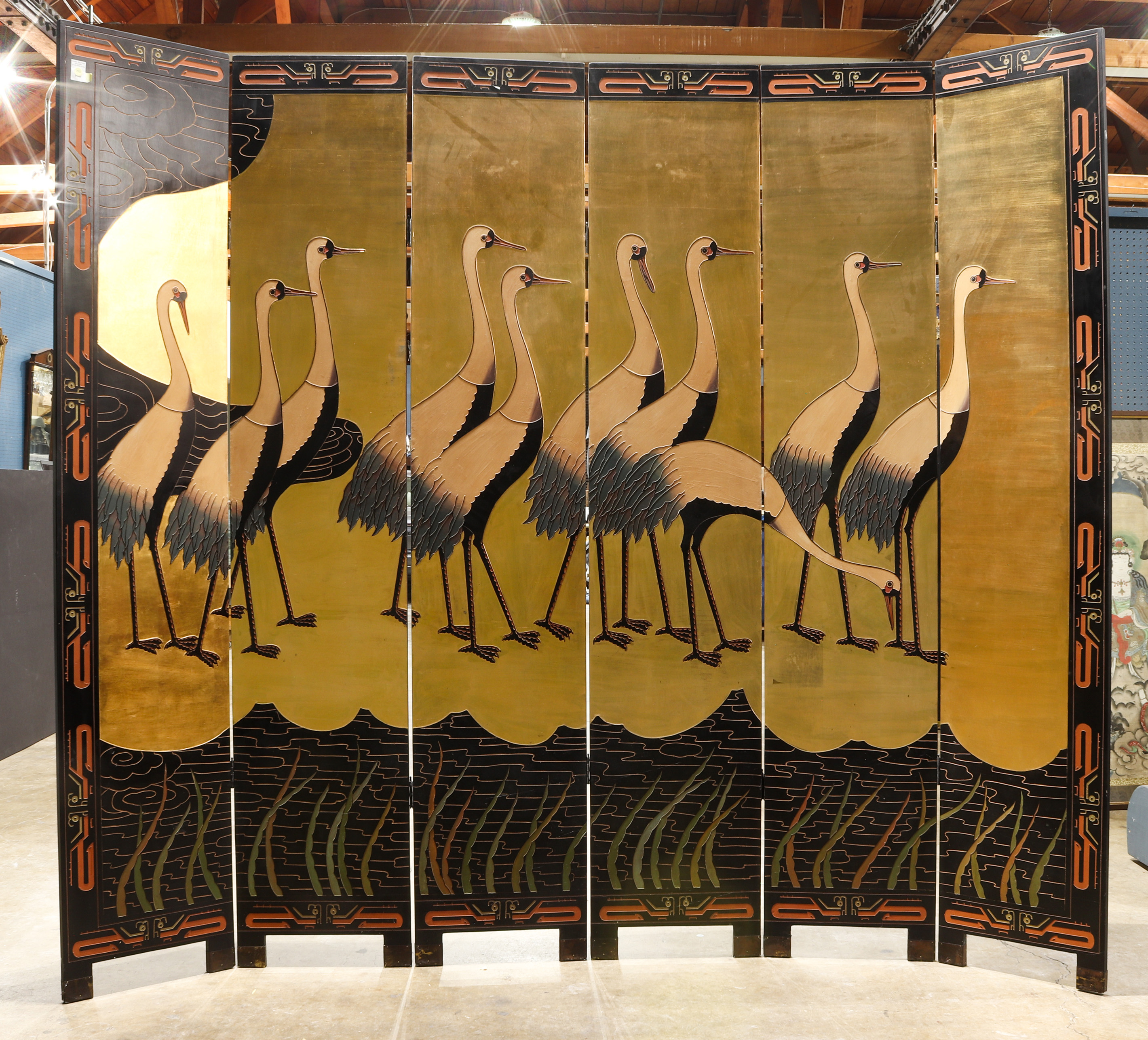 CHINESE SIX-PANEL COROMANDEL