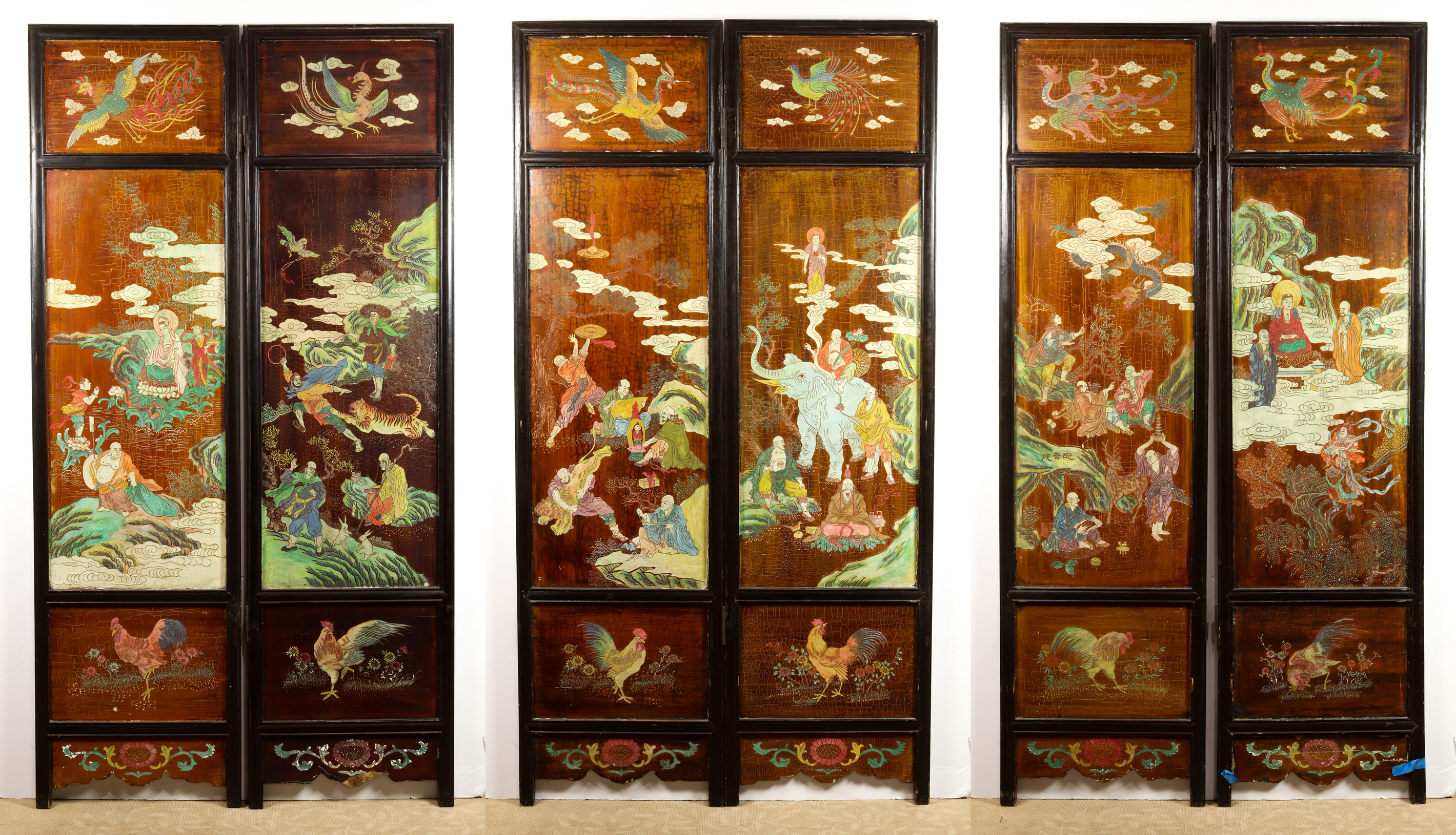 CHINESE SIX-PANEL COROMANDLE SCREEN