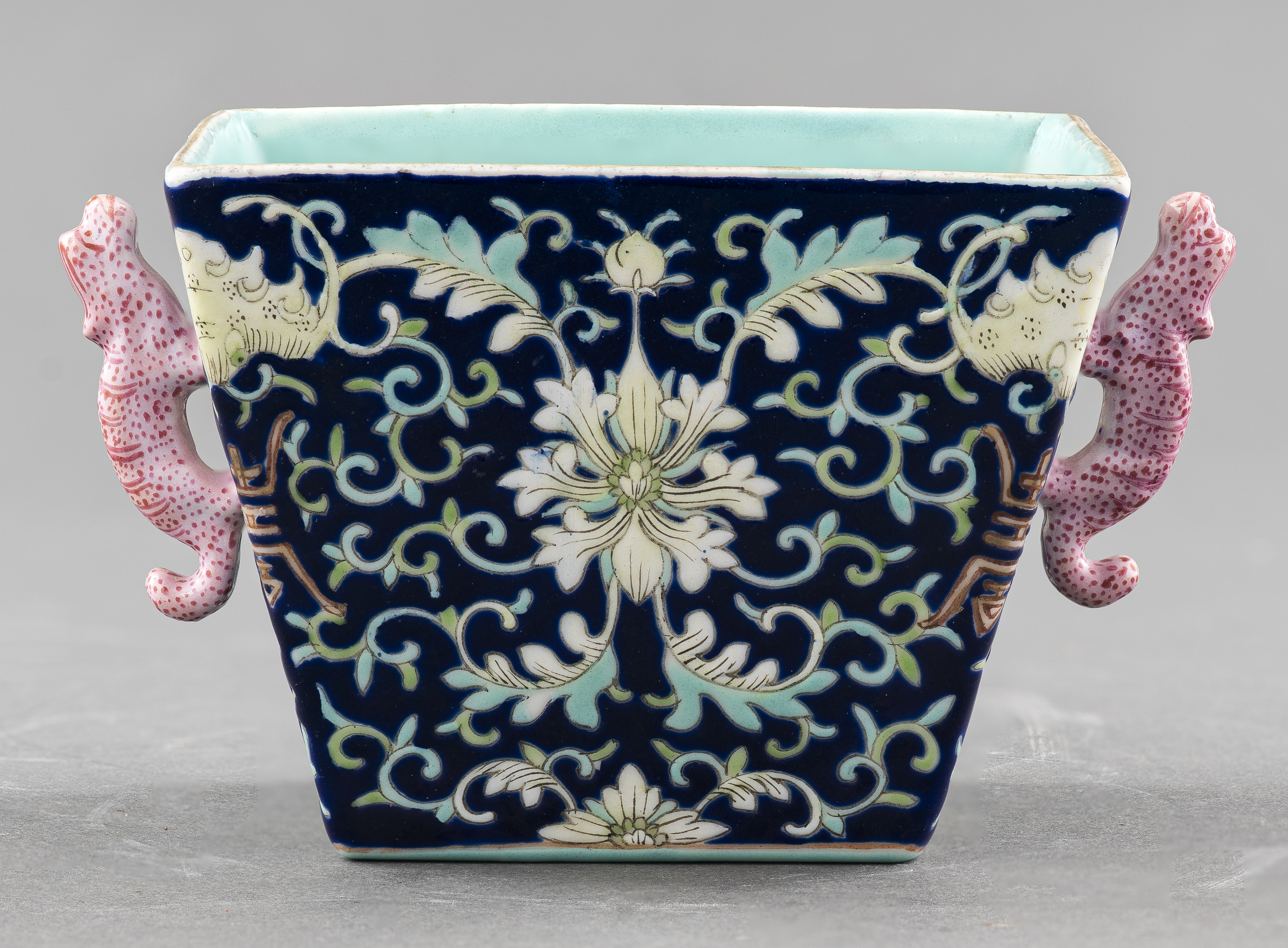 CHINESE SMALL MOLDED PLANTER WITH