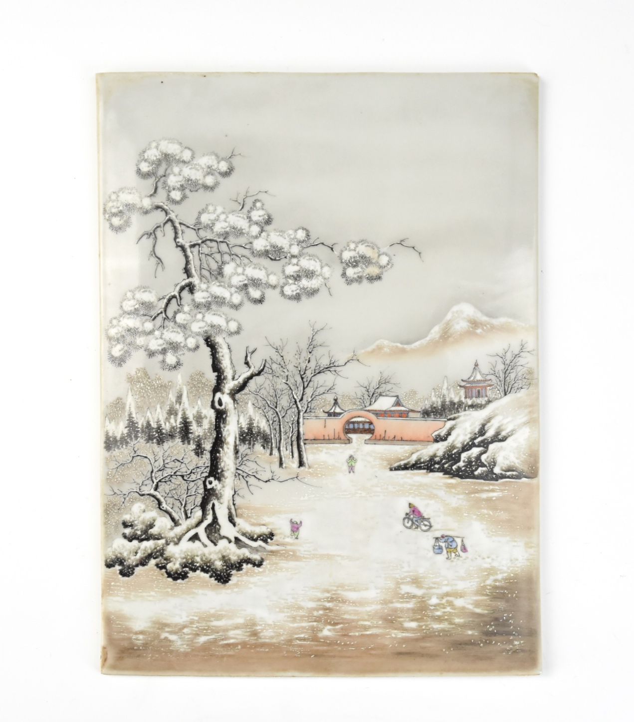 CHINESE SNOW LANDSCAPE PORCELAIN