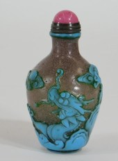 CHINESE SNOWFLAKE PEKING GLASS