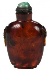 CHINESE SNUFF BOTTLE WITH TAOT