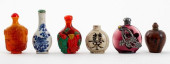 CHINESE SNUFF BOTTLES, 6<br>Gr