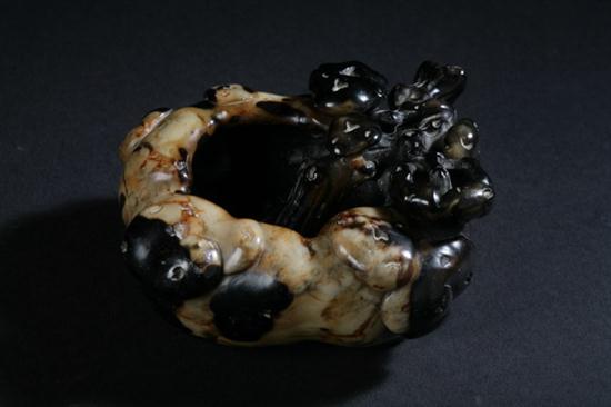 CHINESE SOAPSTONE BRUSH WASHER. - 4