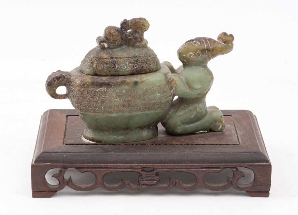 CHINESE SOAPSTONE CARVING OF FIGURE