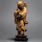 CHINESE SOAPSTONE IMMORTAL FIG
