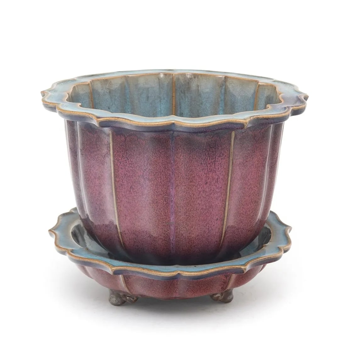 CHINESE SONG DYNASTY JUN-TYPE LOBED