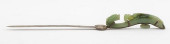 CHINESE SPINACH JADE BELT HOOK