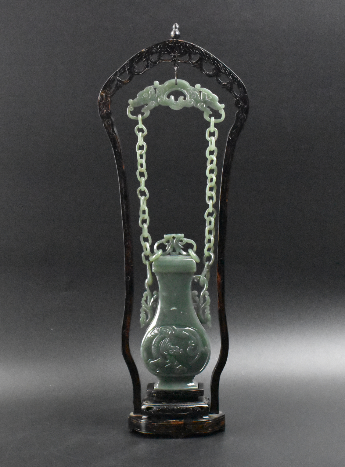 CHINESE SPINACH JADEITE COVERED