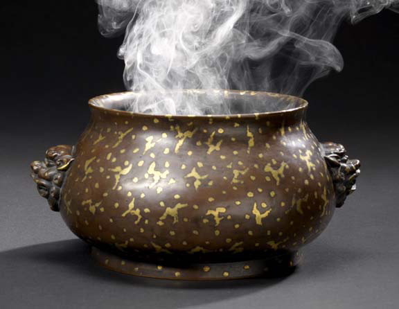 Chinese Splash-Gilt Bronze