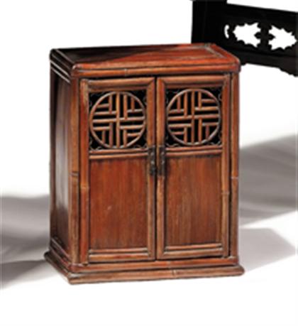 Chinese split bamboo table chest 