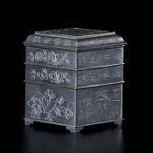 Chinese Square Incense Clock C