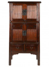 CHINESE STAINED WOOD AND BAMBO