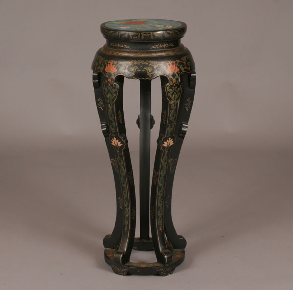 Chinese stand; cloisonne decoration