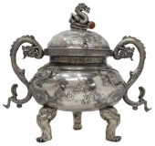 CHINESE STERLING DRAGON INCENS
