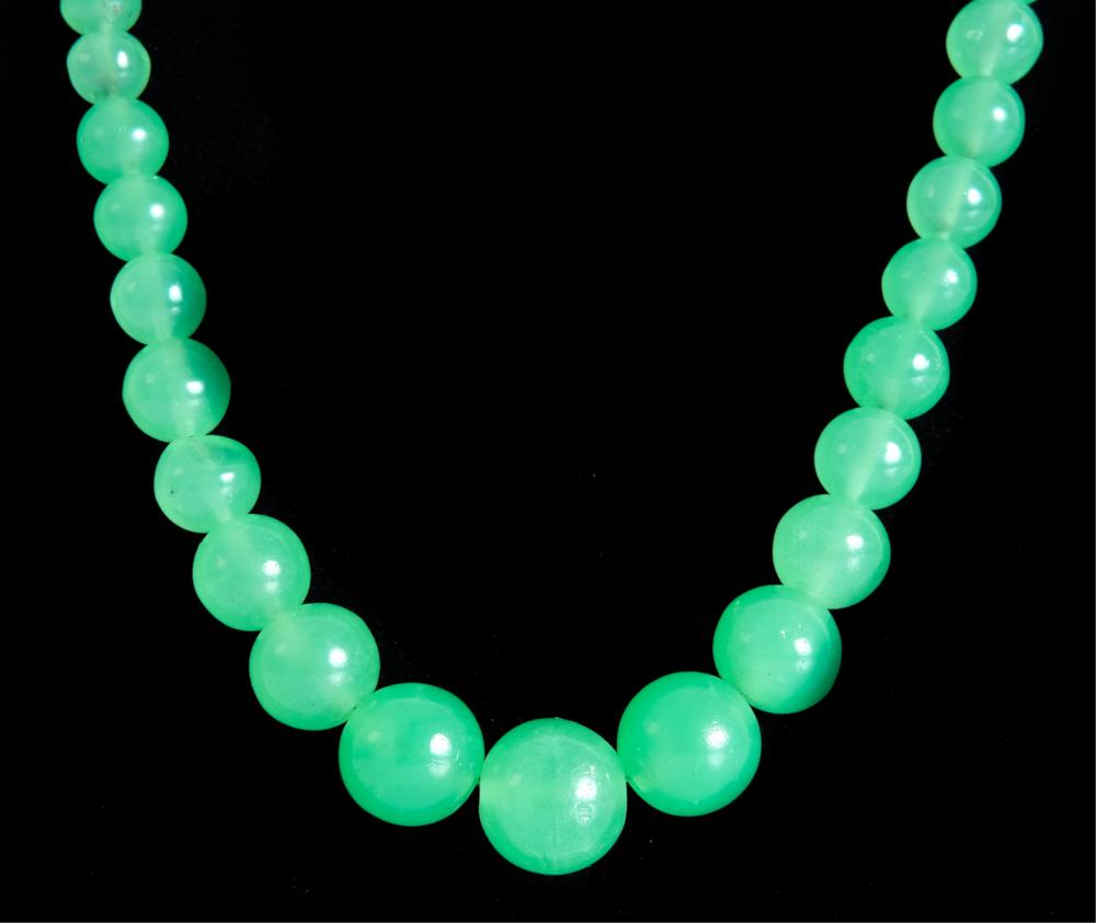 CHINESE STERLING & GRADUATED JADE