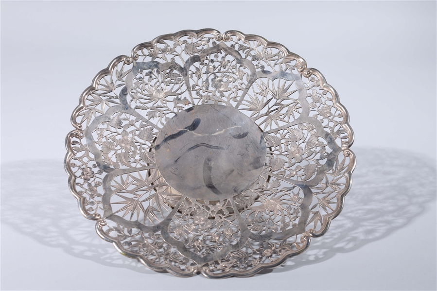 Chinese sterling silver serving