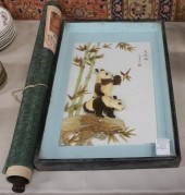 CHINESE STONE INLAID ‘PANDA’ P