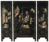 CHINESE STONE-INLAID TABLE SCR