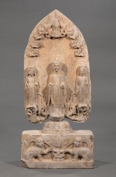 CHINESE STONE STELE ON STANDCh