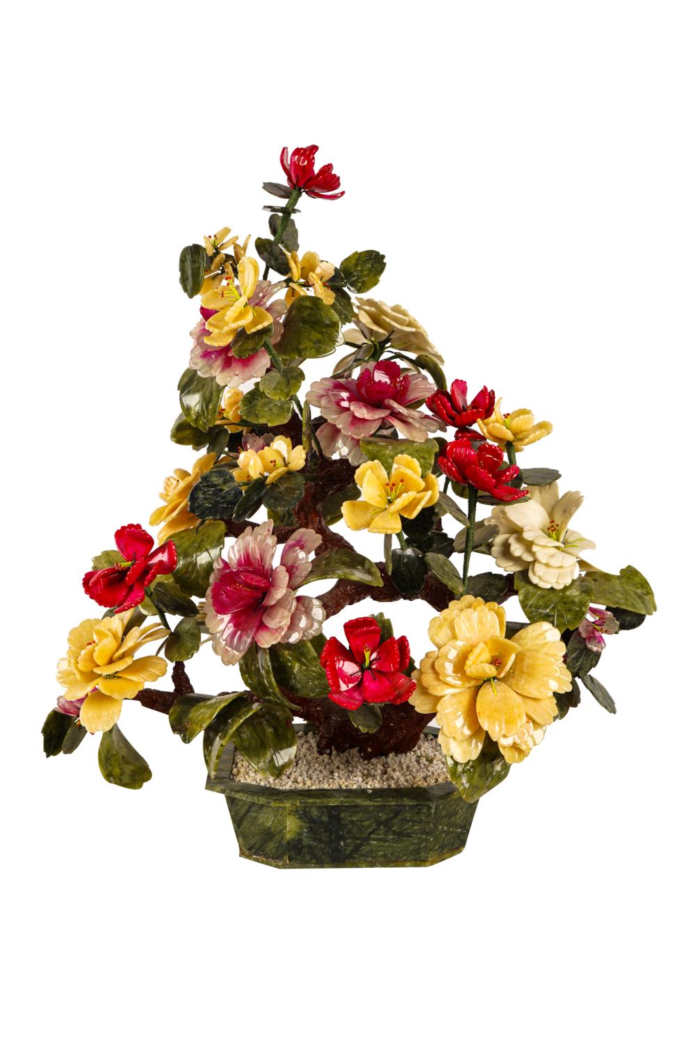 CHINESE STONE TREEset inside a