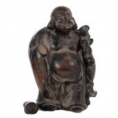CHINESE STONEWARE HOTAI 20th c