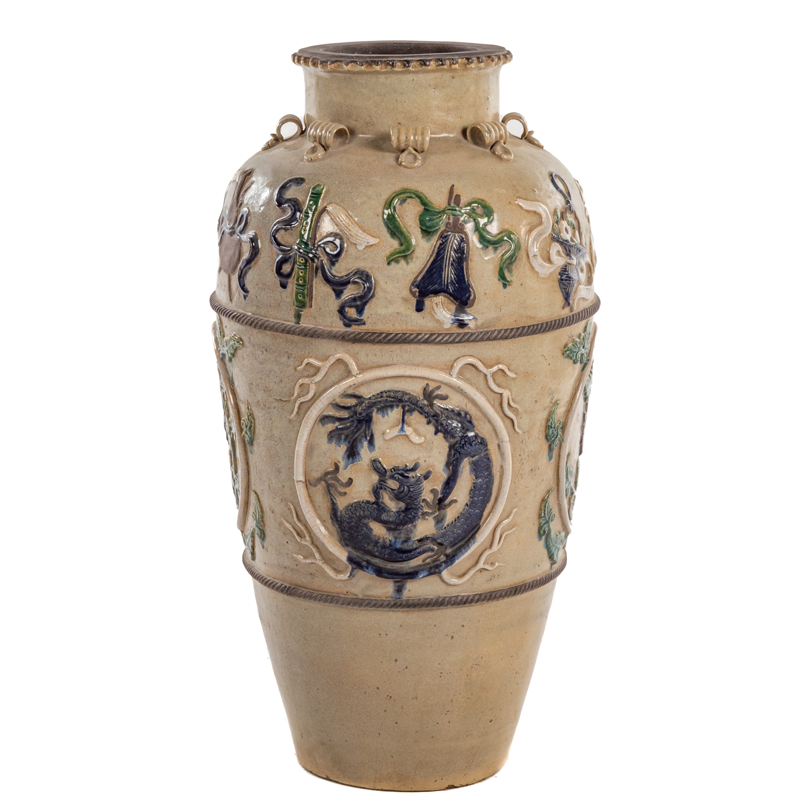 CHINESE STONEWARE PALACE VASE