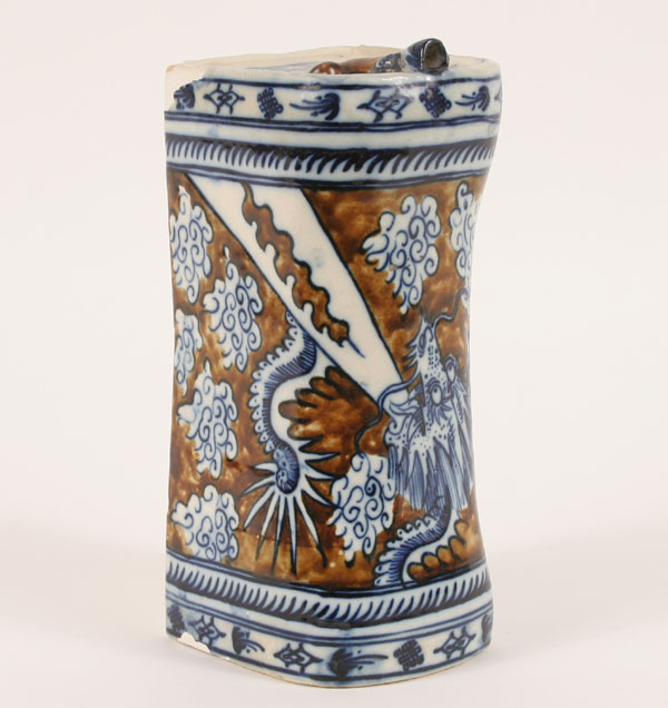 Chinese stoneware pillow;