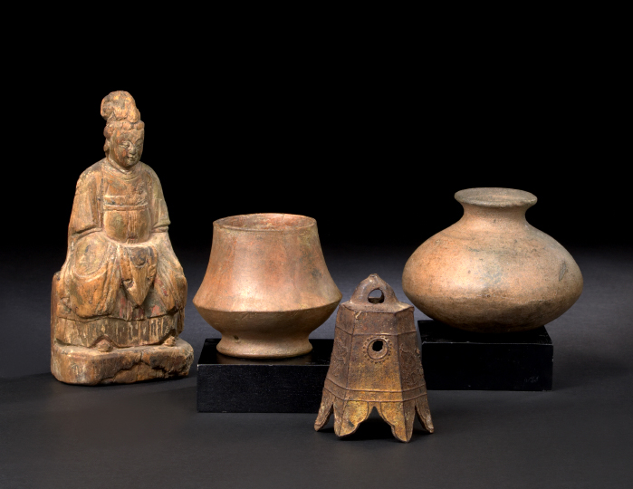 Chinese Stoneware Water Vessel, 