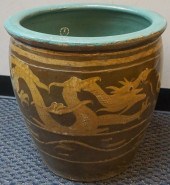 CHINESE STRAW AND OLIVE GREEN