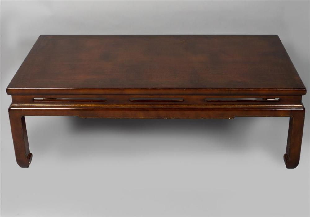 CHINESE STYLE BROWN LACQUERED